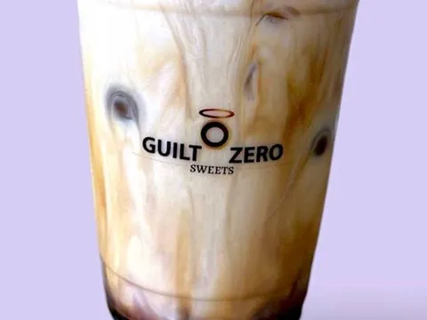 Iced Caramel Latte with almond milk